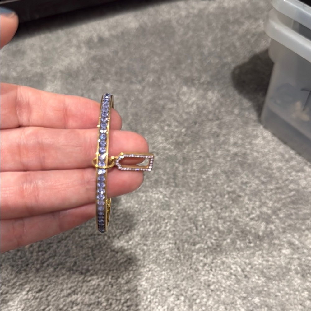 Coach bangle Elegant Gold and Purple Bracelet